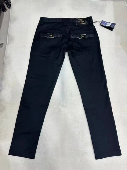 Jeans Men 2026 Spring Summer new fashion Embroidery comfortable elasticity outdoors Big size 34-42 Pants