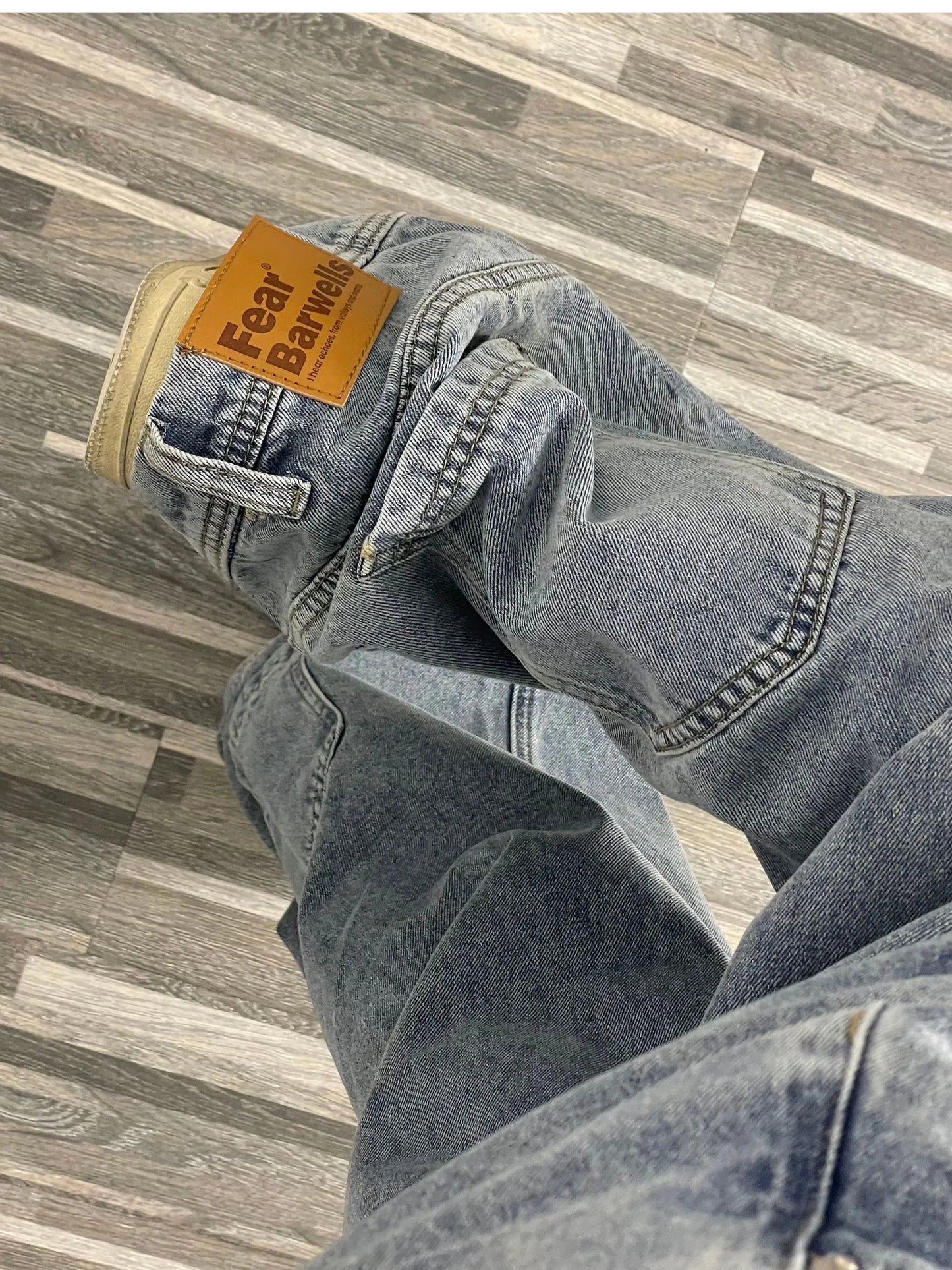 Casual jeans reversible pants ins fashion American retro Y2K loose high waist jeans women street clothing loose trousers pants