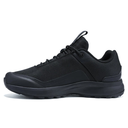Men Hiking Sneakers Litchi Leather High Quality Male Trekking Climbing Sneakers Non-slip Luxury Designer Outdoor Shoe