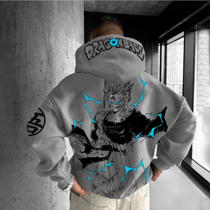Dragon Ball Men's and Women's Hoodies Sweater Vegeta Japanese Anime Summer Autumn Boys Children's Long Sleeves Parent-Child Wear