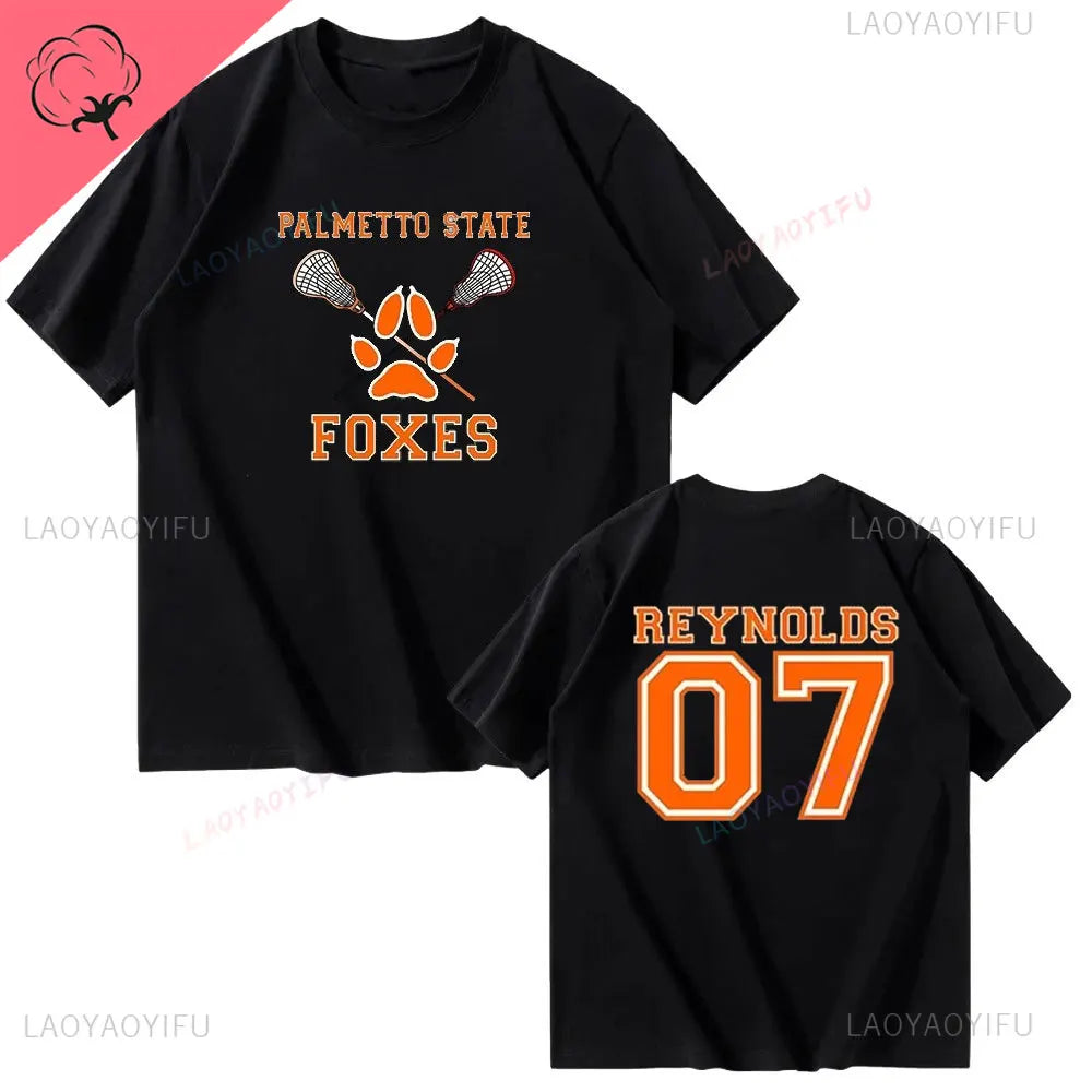 All for The Game Palmetto State Foxes Andrew Minyard Cotton High Quality EU Size Tops Men T-Shirt Y2k Unisex Harajuku Clothing