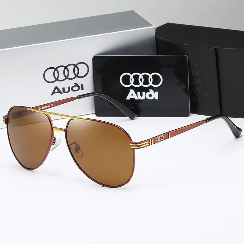 UV400 Polarized AntiGlare Retro Flight Sunglasses Glasses for Motorcycle Classic FrogEye Outdoor Glasses Men Women 558