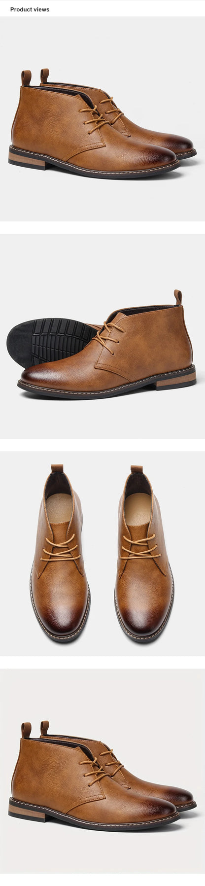 Retro Men Ankle boots Brand Plus Size Desert Boots Comfortable Leather Boots For Men