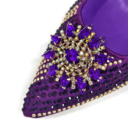 Elegant Women's Shoes and Bag Sets Wedding Party Bags and Shoes Comfortable Mid Heel Shoes Commuting Shoes for Women