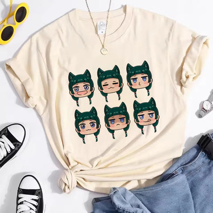 Apothecary Diaries top tees female anime harajuku  Comfortable Punk t shirt Classic hip hop Retro women aesthetic streetwear