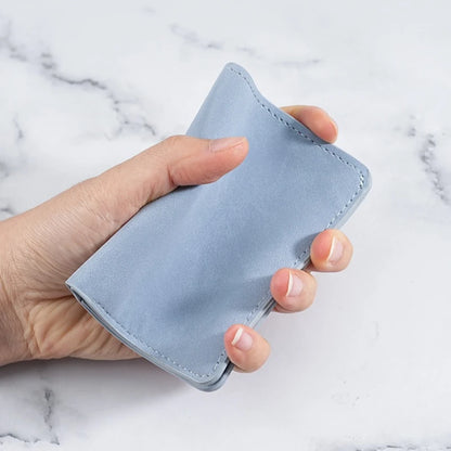Ultra Thin Leather Card Holder Business Credit Card Case ID Money Wallet for Men