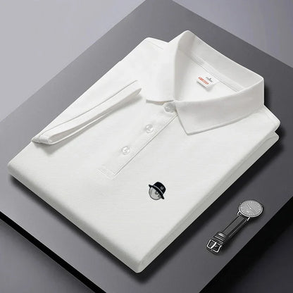 2026 new men's golf short sleeves polo shirt lapel printing ventilate t-shirt business leisure  comfortable exercise men's wear
