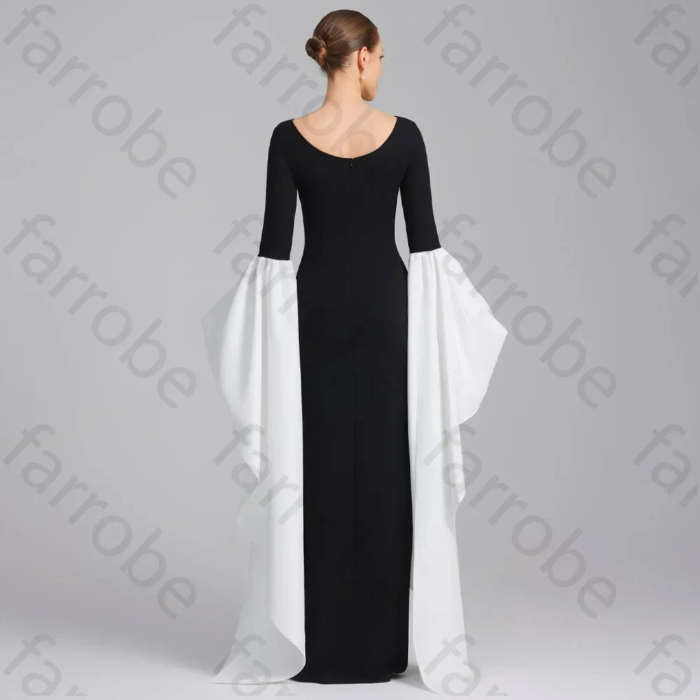 Customized Fitted Gown with Extra Long Sleeves A-Line Evening Dresses Formal Exquisite High Quality Prom Party Gowns for Women