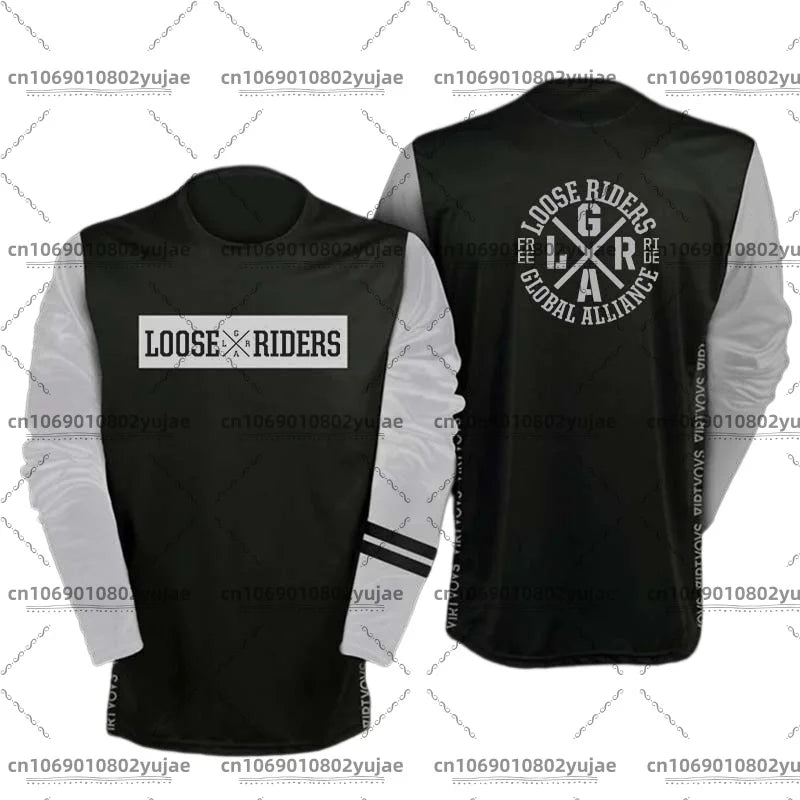 2025 newcomer motorcycle riding jerseys Loose rider shirt DH off-road motorcycle breathable sports T-shirt