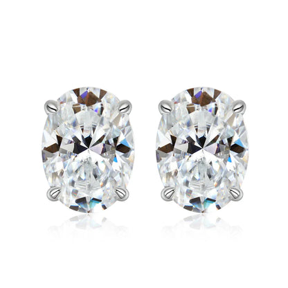 1ct-4ct Real Moissanite Earrings S925 Sterling Silver Earrings For Women Wedding Engagement Party Jewelry