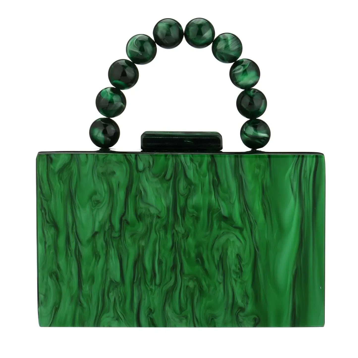 Beading Handbag Marble Acrylic Luxury Box Clutch Evening Bags Wedding Party Chain Shoulder Bag Dinner Dress Purse Festival Gift