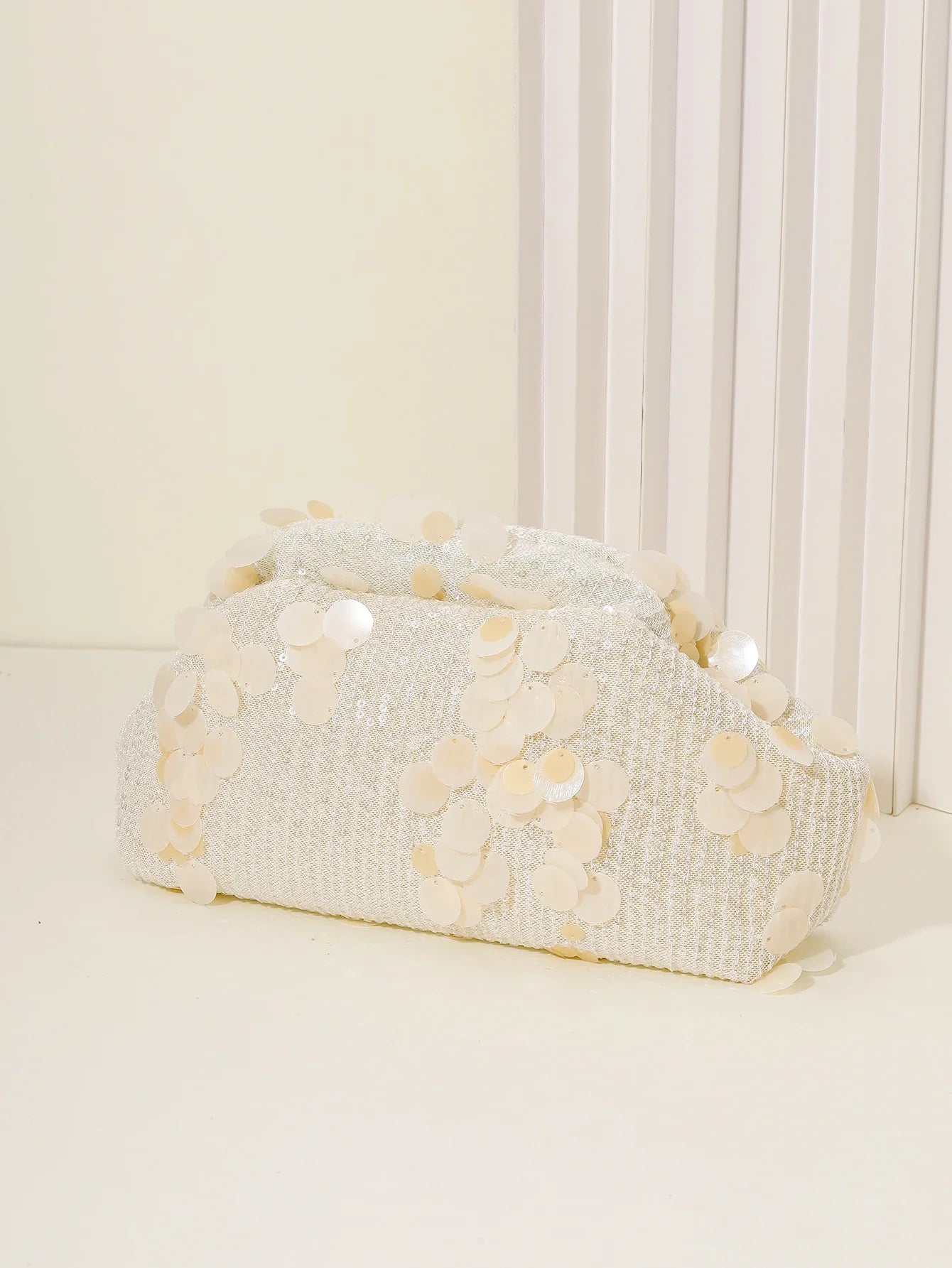 Dinner bag Fashion sequin messenger bag Women's simple handbag, large sequin clutch bag Versatile chain shoulder messeng  bag