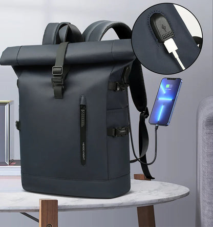 Large 15.6 Inch Laptop Backpack Men Anti-Theft Travel Backpack for Business University Bicycle School Backpack With USB Port