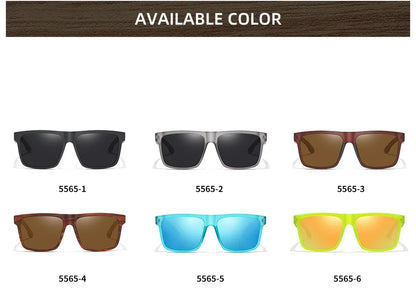 New Arrivals Black Wooden Polarized Sunglasses for Men Bamboo Sunglasses Red UV400 Lenses Fashion Driving Shades S5565