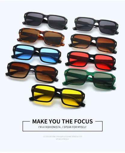 Square Sunglass Men Fashion Sunglasses Women 2025 Trendy Vintage Fashion Glasses Retro Gafas De Sol Hombre Lunette Soleil Femme