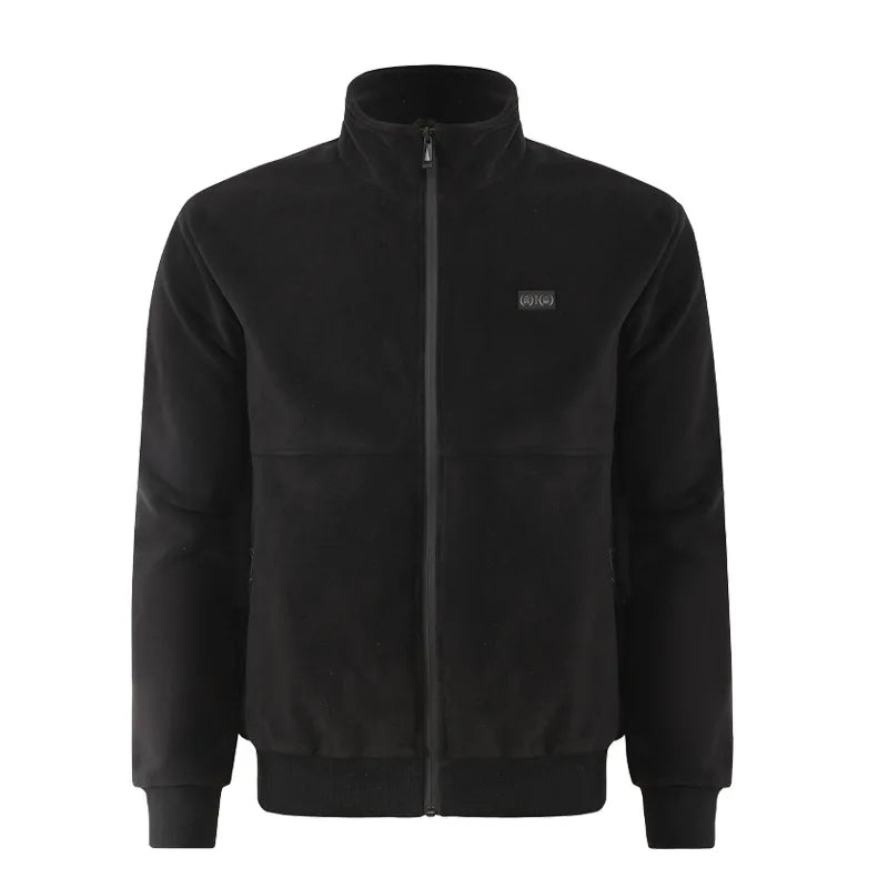 8 Areas Intelligent Electric Heating Polar Fleece Jacket Men's Winter Smart USB Constant Temperature Graphene Fleece Warmth Coat
