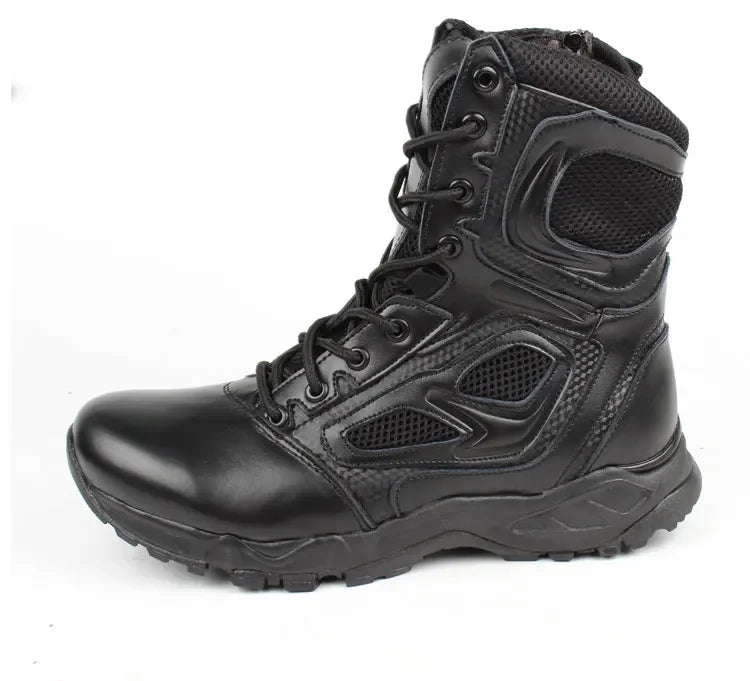 2025 Winter Tactical Boots Men Black Desert Safety Army Shoes Motorcycle Breathable Military Assault Combat Ankle Boots for Man