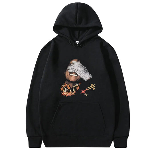 Michael Jackson Face Graphic Hoodie Men Women Classic Vintage Gothic Rock Streetwear Unisex Hip Hop Oversized Pullover Hoodies