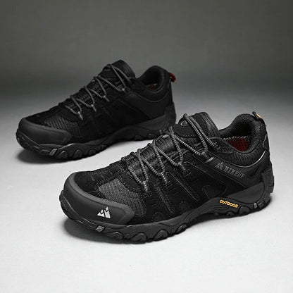 Men's Hiking Shoes Suede Leather Outdoor Shoes Wear-resistant Men Trekking Walking Hunting Tactical Sneakers