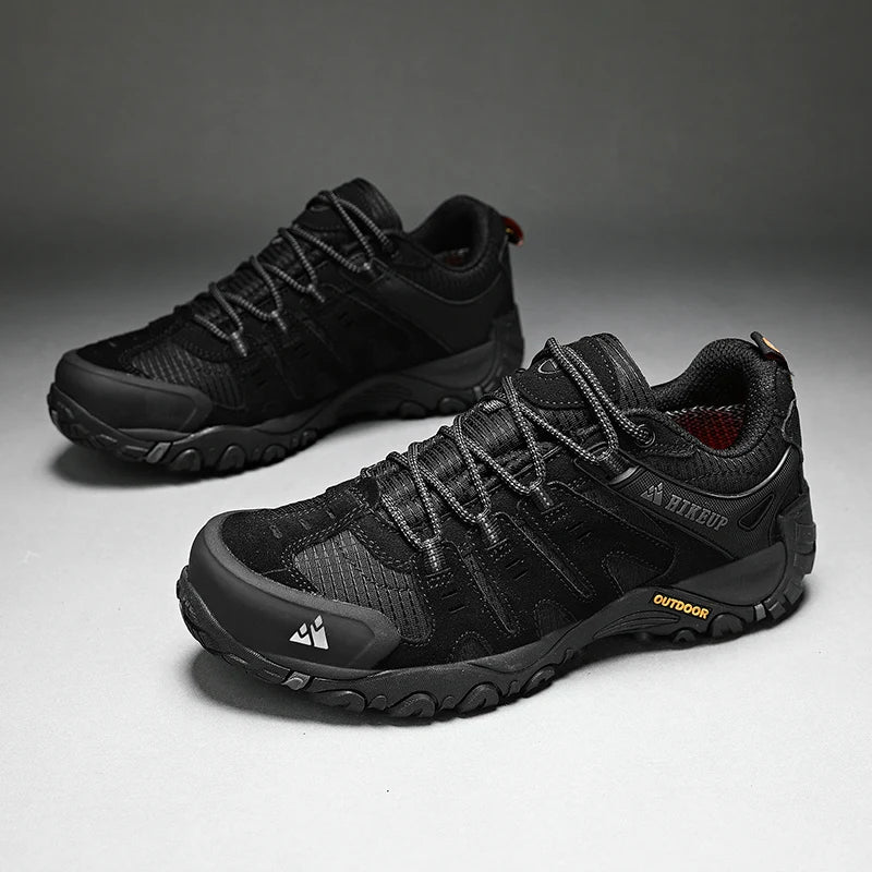 Men's Hiking Shoes Suede Leather Outdoor Shoes Wear-resistant Men Trekking Walking Hunting Tactical Sneakers