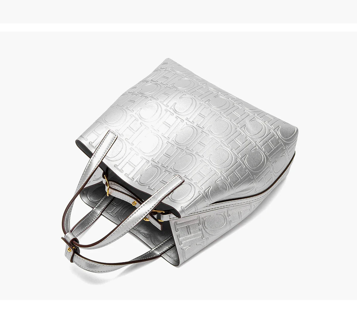 Classic Retro Style Women's Fashion Handbag Pure Colour Simple Design Large Capacity Exquisite Versatile