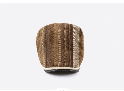 Adjustable Newsboy Hats for Men Flat Cap Male Irish Cabbie Gatsby Tweed Ivy Berets