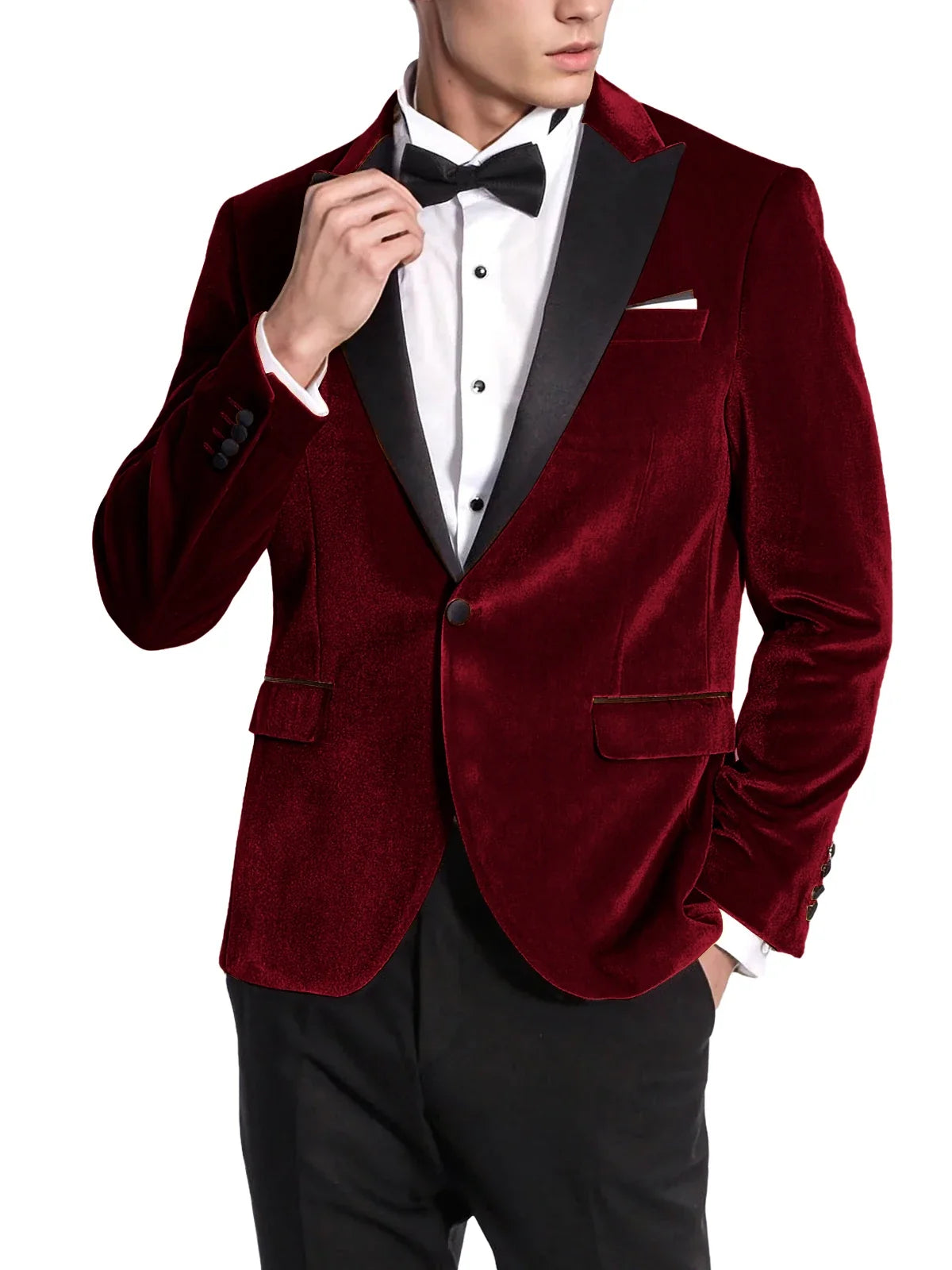 High Quality Classic Men's Suits 1Piece Velvet Custom Suit Timeless Style Every Occasion Wedding Dating Prom Annual Dinner Party