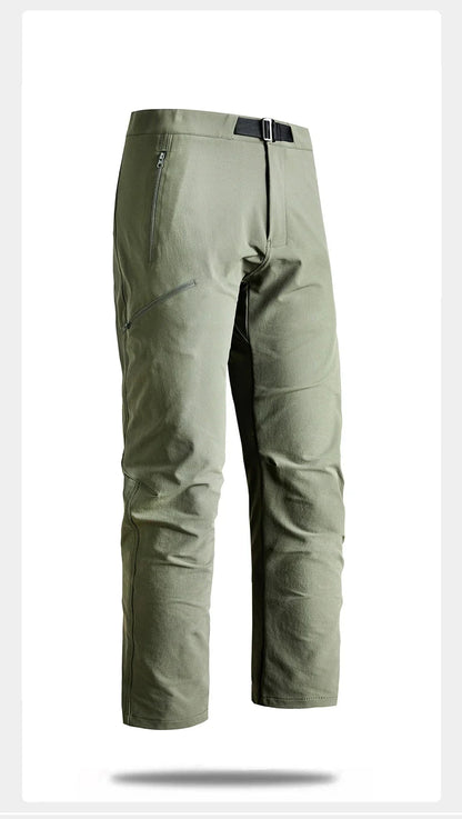 Male Hiking Pants Outdoor Waterproof Windproof Mountaineering Trousers Autumn With Belt Elasticity Fishing Cycling Cargo Pants