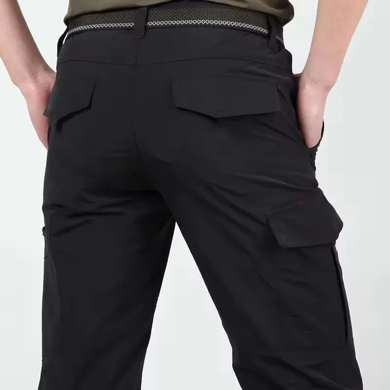 Summer Outdoor Quick Dry Pants Lightweight Breathable Hiking Camping Pants Men Climbing Trekking Trousers Tactical Cargo Pants