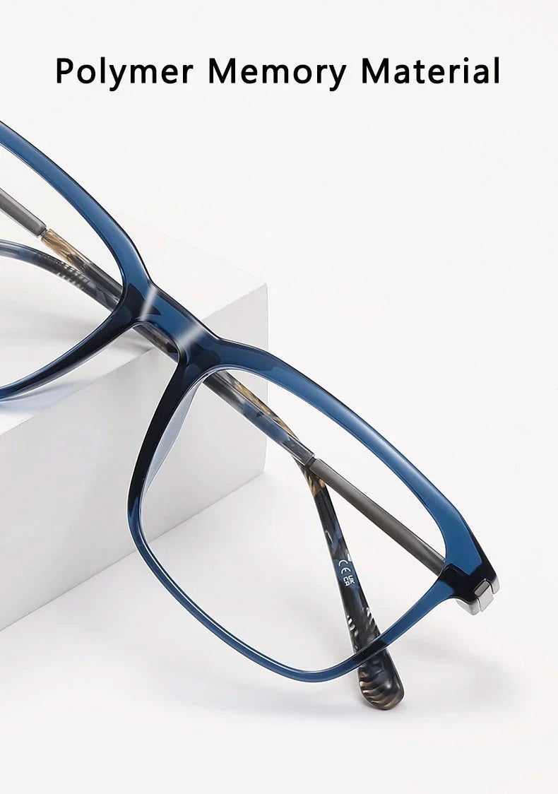 New Classic Geometric Simple Square Frame Design Men's Anti-blue Light Glasses Can Be Customized Prescription LS213