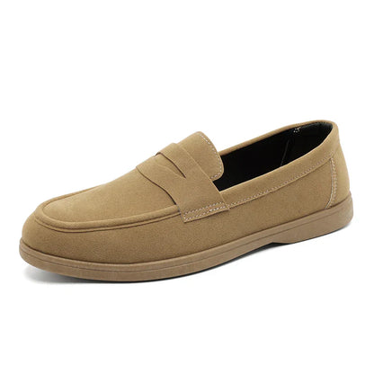Men's Slip On Loafers Preppy Lightweight Breathable Comfort Outdoor Flats Non Slip Soft Sole Casual Daily Walking Shoes