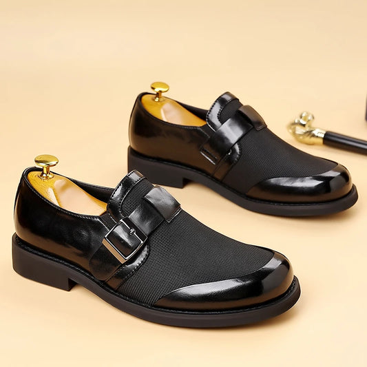 Leisure Walk Male Loafers Outdoor Anti-slip Men's Driving Shoes Handmade Business Footwear Elegantes Slip on Flats Oxford Shoes
