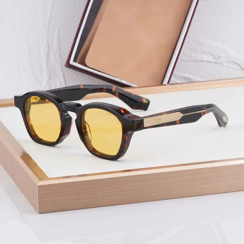 Ins Handmade Sunglasses 10th Anniversary Limited Edition Acetate Brand Classical Design Men Women Prescription Glasses with Case