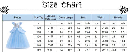 Girl Dresses Princess Cosplay Dress Up Costumes Carnival Party Princess Costumes Kids Birthday Dresses Party Dresses For Girls