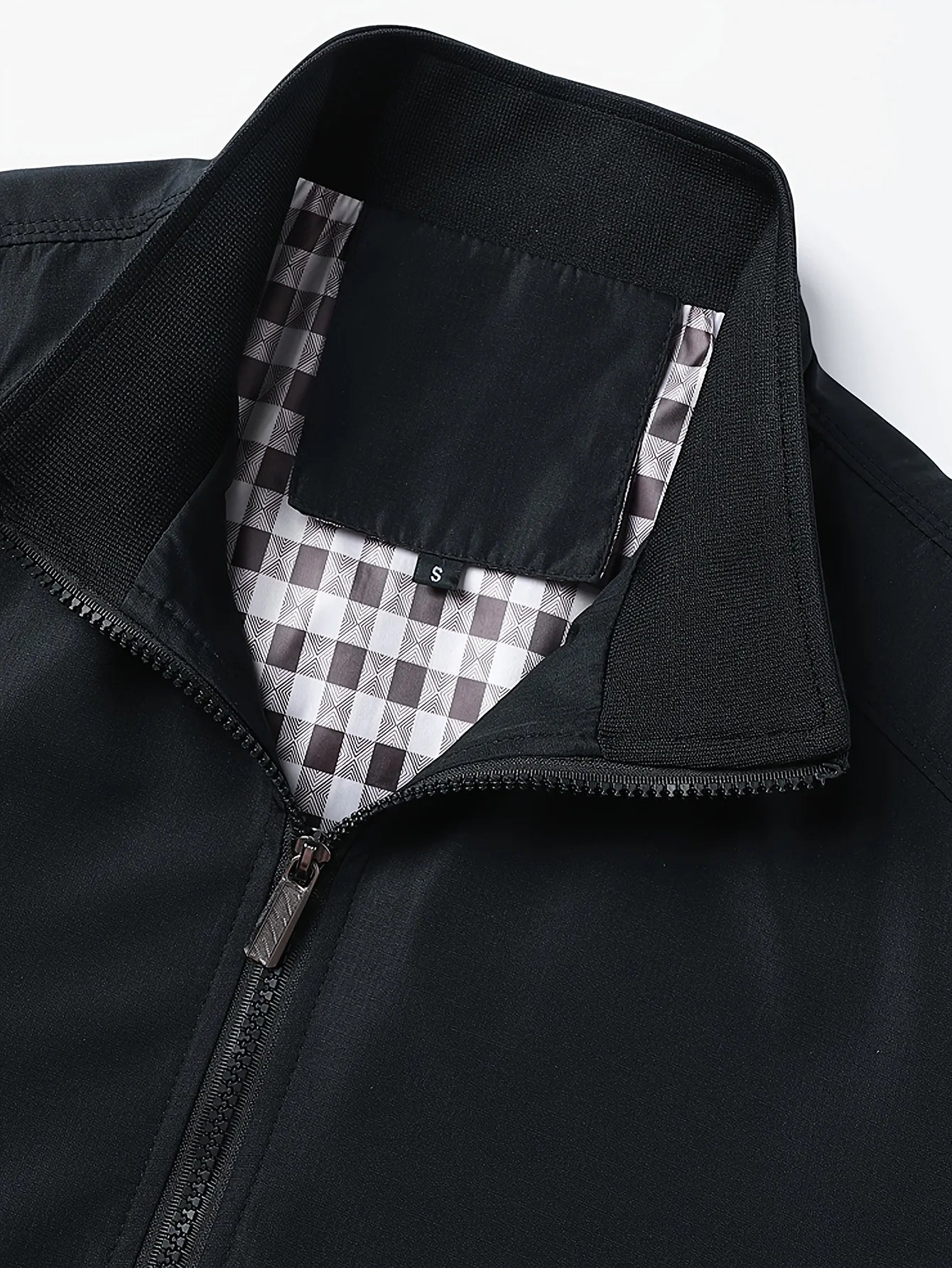 Men's Classic Design Sports Jacket, Casual Baseball Collar Zipper, Spring and Autumn Solid Color, Fashionable Daily Wear Jacket