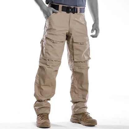 Men Tactical Pants Quick Drying Multi-Pocket Cargo Pants Military Tactical Men Trouser Wear-Resistant Work Waterproof Pant Loose
