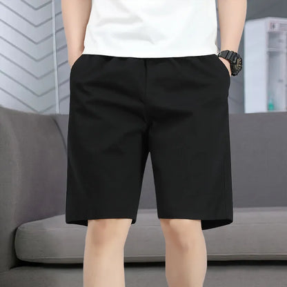 Mens Work Cargo Cotton Shorts Summer Casual Shorts Baggy Sports Gym Work Shorts Wide Leg