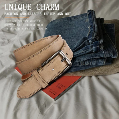 Men's PU Leather Belt Fashion Automatic Buckle Belt for Popular Business High Quality Male Belt Multi Color 105 115 125 135cm