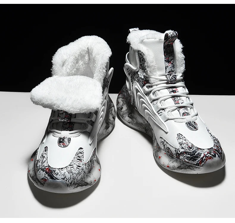 men boots 2024 New Winter Slippers Warm Men Shoes Waterproof Non-Slip Plush Sneakers Male tenis shoes Boots Men Sneakers Winter