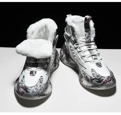 men boots 2024 New Winter Slippers Warm Men Shoes Waterproof Non-Slip Plush Sneakers Male tenis shoes Boots Men Sneakers Winter