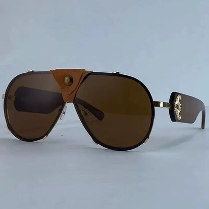 2025 New Toad Mirror Men's Retro Rimless Alloy Legs Sun Glasses Male Pilot Sunglasses Women Driving UV400 Eyewears Gafas De Sol