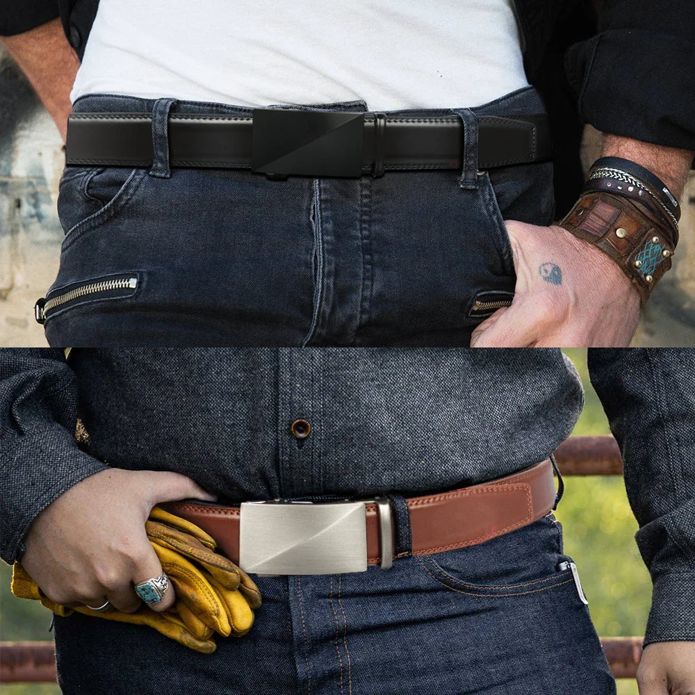 Men Belt Automatic Buckle Belt Fashion Alloy Belts Genune Leather Luxury Belts for Men Business Luxury Designer Clothes