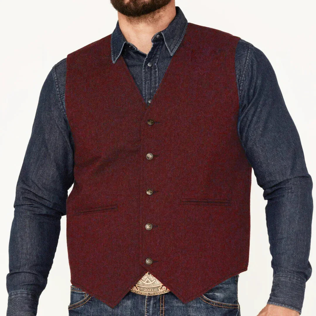 Men Vest Coffee Herringbone V Neck Single Button Waistcoat For Wedding Business Casual Formal Daily Office Work Men Suit Vest