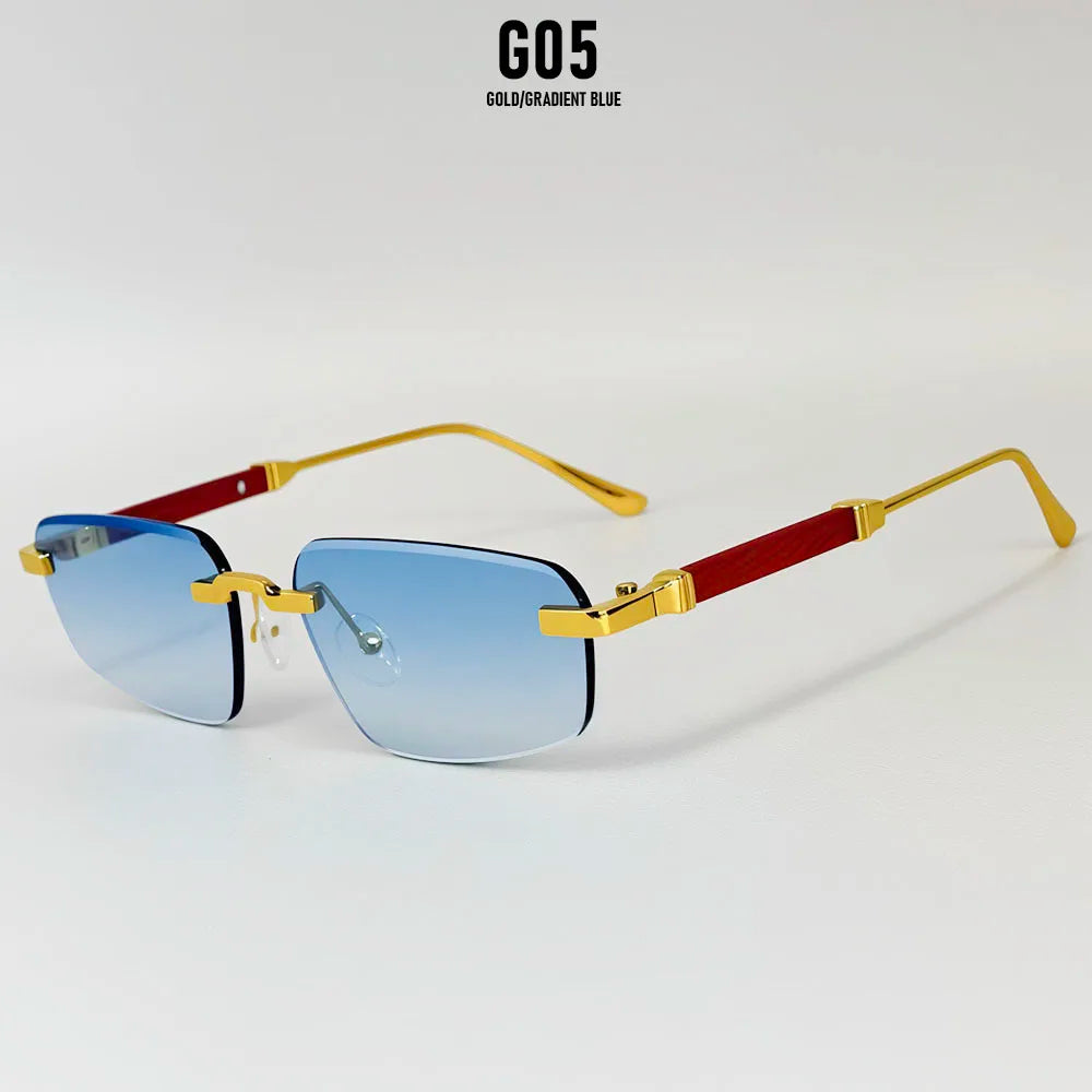 Rimless Sunglasses Women 2026 UV400 Protection Fashion Glasses Vintage Sunscreen Shades Lentes De Sol Mujer Lunette Soleil Femme