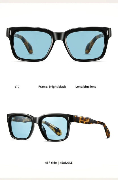 New Retro Square Polarized Men and Women Sunglasses Fashion Trend Big Size Driving Travel UV Protective Glasses
