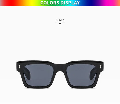 Vintage Square Sunglass Men Vacation Fashion Glasses Retro Sunglasses Women Trendy Fashion Glasses Gafas De Sol Hombre Zonnebril