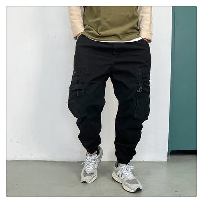American Vintage Functional Cargo Pants Men Clothing High Quality Khaki Casual Jogging Pants Harajuku Tactical Joggers Trousers