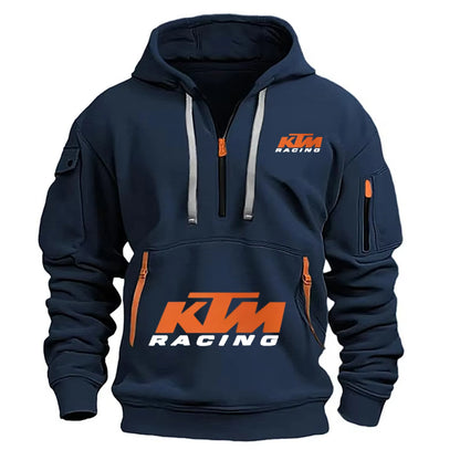 Outdoor Sports Enthusiast Zipper Hoodie 2026 New Men's and Women's Fashion Half-Zip Pocket Spring and Autumn Hoodie