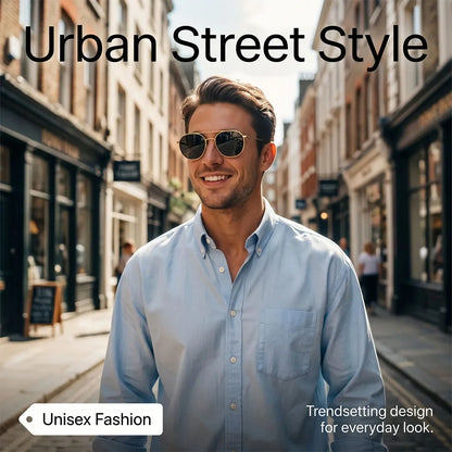 UV400 Protection Oval Sunglass Men Luxury Metal Frame Sunglasses Women Trendy Fashion Glasses Dropshipping Gafas De Sol Hombre