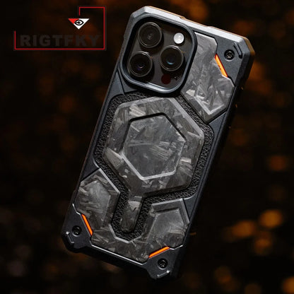 Heavy Military Mixed Armor Shockproof Phone Case For Iphone 17 Pro Max Air 16 15 Plus14 13 Magnetic Rugged Protective Back Cover